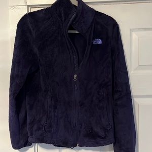 North face fleece jacket small purple